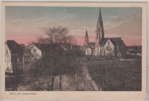 Nordrhein-Westfalen - Langendreer, farb. AK ungelaufen hds. dat. 1925
