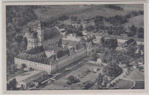 Bayern - Fürstenfeldbruck, Pol.Off. u. Schutzpolizei-Schule sw-AK/Luftaufnahme