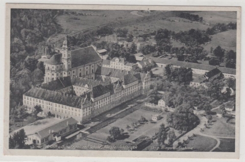 Bayern - Fürstenfeldbruck, Polizei-Schule sw-AK/Luftaufnahme ca. 1935