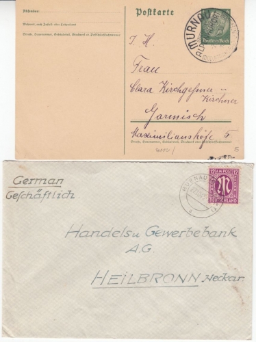 DR/AM-Post/BRD - Murnau 1934/80, 3 Heimatbelege - ansehen !