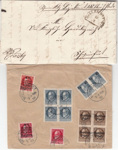 Mellrichstadt 1863 - 1987, Pöstchen/11 Heimatbelege (u.a. 6 Landpoststellen)