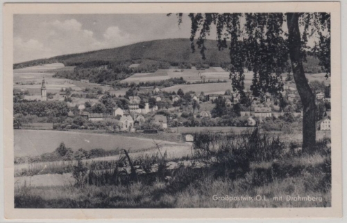 Sachsen - Großpostwitz, Oberlausitz sw-Fotokarte, ungelaufen ca. 1955