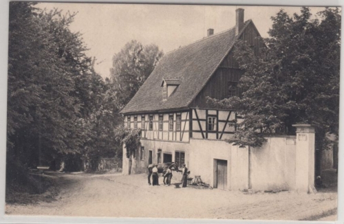 Sachsen - Ehrenberg Schmiede, sw-AK beschriftet 1919