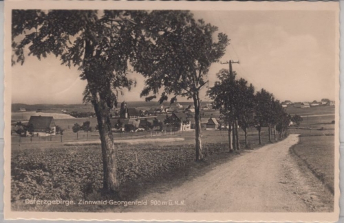 Sachsen - Zinnwald-Georgenfeld, sw-Fotokarte gelaufen 1940
