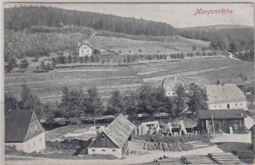 Sachsen - Morgenröthe b. Eibenstock, sw-AK gelaufen 1913