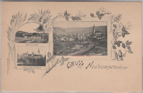 Sachsen - Neuhausen, sw-Mehrbild-AK, ungelaufen ca. 1895/1900