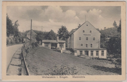 Sachsen - Wolkenstein i. Erzgeb. Waldmühle, sw-AK ungelaufen ca. 1930