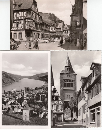 Rheinland-Pfalz - Bacharach, 5 sw-Fotokarten 50/60er-Jahre ungelaufen