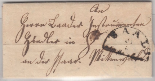 Bayern - Saal (1842) HKS a. Portobriefchen v. Kelheim n. Mittenwald Inhalt!