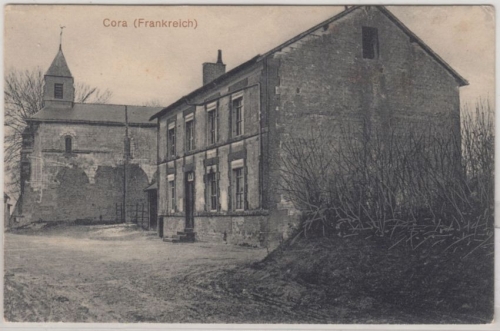 Frankreich - Cora, sw-AK gelaufen/Feldpost 1916