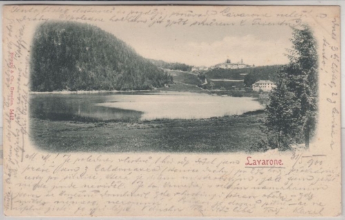 Italien - Lavarone (Welsch-Tirol), sw-AK gelaufen 1900