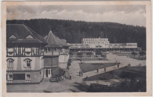 Tschechien/Mähren - Luhacovice Bad Luhatschowitz sw-AK gelaufen 13.7.45