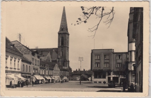 Tschechien/Böhmen - Kralupy nad Vltavou Kralup sw-Fotokarte ca. 1935/40