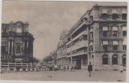Ceylon/Sri Lanka - Colombo GOH and Victoria Arcade, sw-AK ungelaufen ca. 1910/20