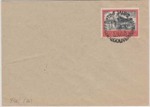 Gen.Gouv. - 10 Zl. 5 Jahre GG, FDC m. ESST Krakau