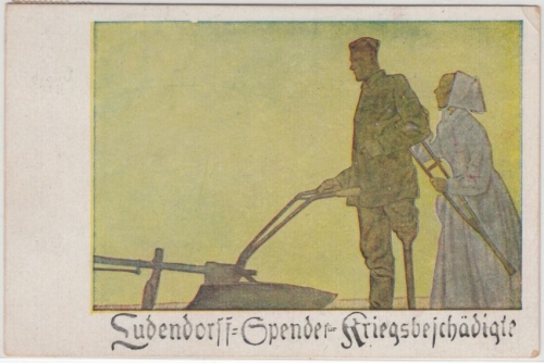 Militaria - Ludendorff-Spende für Kriegsbeschädigte Künstler-AK Gulbransson 1918