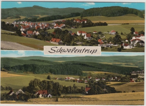 Nordrhein-Westfalen - Schwelentrup (Dörentrup), farb. Mehrbild-Fotokarte 1973