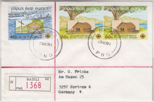 Papua-Neuguinea - Badili 25.11.91, Einschreibebrief