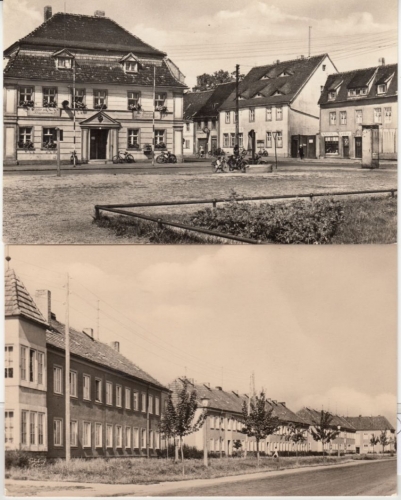 Sachsen-Anhalt - Gommern, 2 sw-Fotokarten, beide gelaufen 1963/64