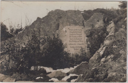 DR - Landsturm Inf.Btl. Passau, Gedenktafel 1914/15 sw-Fotokarte ungelaufen