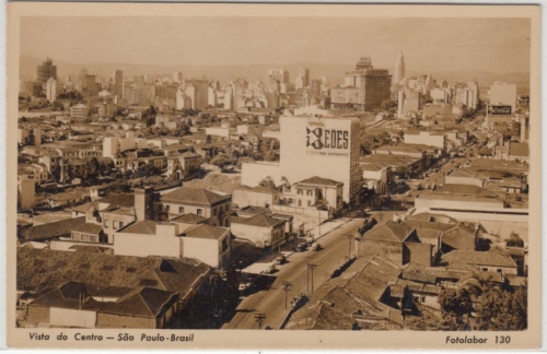 Brasilien - Sao Paulo Vista do Centro, sw-Fotokarte ungelaufen ca. 1925/30