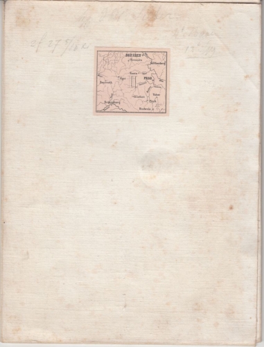 Sachsen, Bayern, Böhmen & Mähren altes Kartenblatt a. Leinen aufgezogen ca. 1860