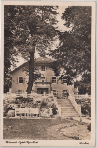 Bayern - Murnau Hotel Alpenblick sw-AK gelaufen 1939