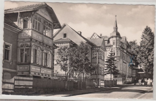 Thüringen - Tambach-Dietharz Leninstraße sw-Fotokarte gelaufen 1962