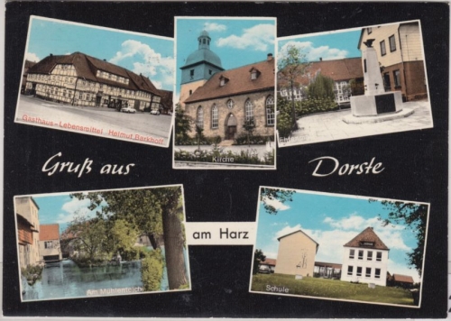Niedersachsen - Dorste a. Harz, farb. Mehrbild-Fotokarte gelaufen 1975
