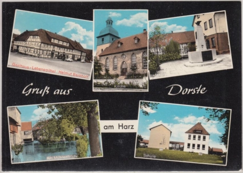 Niedersachsen - Dorste a. Harz, farb. Mehrbild-Fotokarte gelaufen 1972