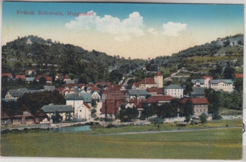 Bayern - Muggendorf Fränk. Schweiz, farb. Ortsansicht, ungelaufen ca. 1910