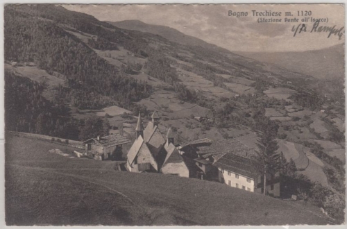 Italien/Südtirol - Bagno Trechiese Bad Dreikirchen Barbian sw-AK ca. 1925