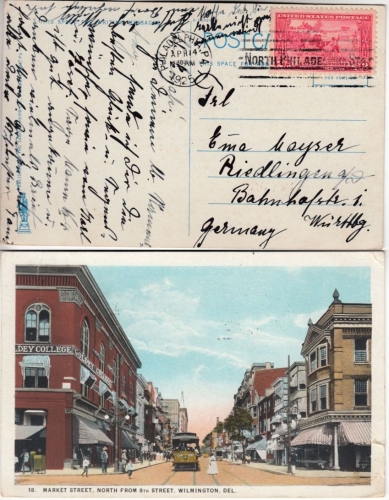 USA 2 C. Battle Lexington Concord AK Wilmington Del Philadelphia Riedlingen 1925