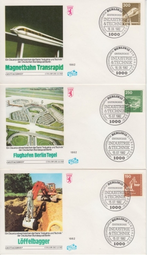 Berlin - Industrie & Technick III 16.6./15.7. 5 Schmuck-FDC ESST Berlin 12
