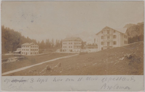 Italien - Cortina Ampezzo priv. Fotokarte gelaufen n. HOLLAND 1902