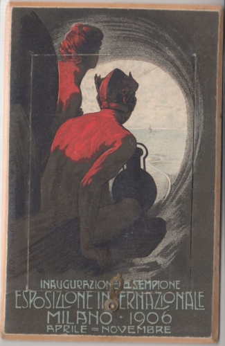 Italien Milano 1906 Esposizione Internationale Leporello Maschinensonderstempel