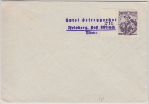 Österreich - Hotel Defreggerhof Iselsberg P. Dölsach Kärnten Postablage L2