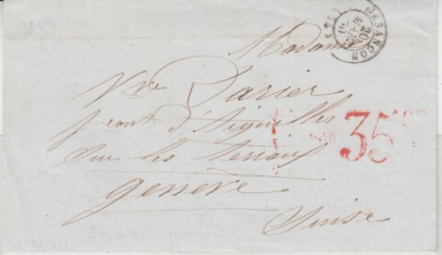 Frankreich/Schweiz - 1+2. Gewichtsstufe beide Paris - Wohlen 1857 - beide Inhalt
