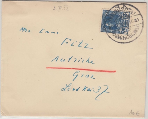 Thailand - 25 S. Prajadhipok Brief n. ÖSTERREICH Bangkok - Graz 1932