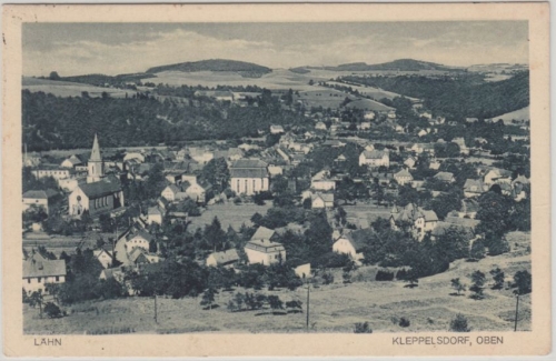 Schlesien - Lähn Kleppelsdorf sw- Ansichtskarte gelaufen 1941