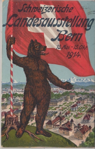 Schweiz - Bern 1914 Schweiz. Landesausstellung Sonderkarte n. ÖSTERREICH