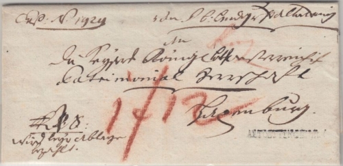 Bayern/Österreich - Altoettingen R4 L1 Portobrief n. Laxenburg 1832 mit Inhalt