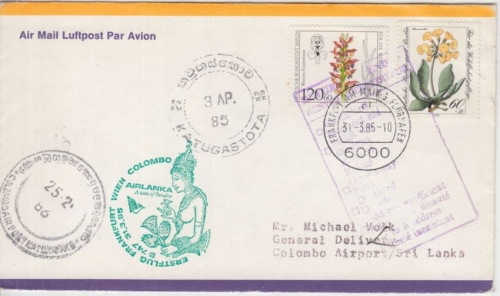 BRD - Airlanka Erstflug Frankfurt a/M - Colombo 1986