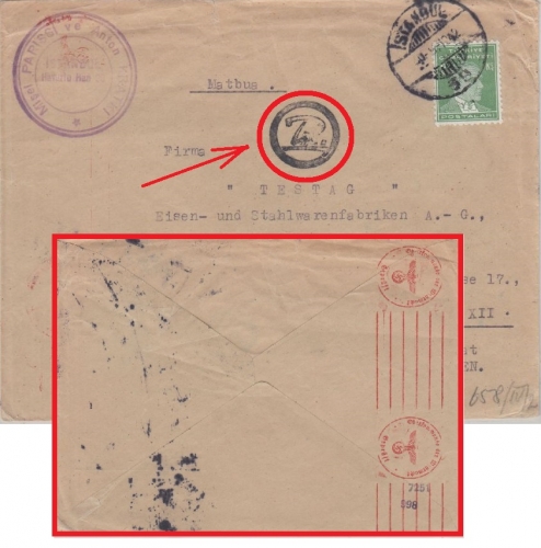 Böhmen & Mähren - Drucksache a.d. TÜRKEI (!) Istanbul Prag 1942 OKW-Zensur + "R"