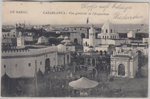 Marokko Kriegsgefangenenkarte Camp Boulhaut Casablanca Stotzard b. Aindling 1916