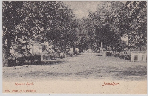 Bangladesh - Jamalpur, Queens Road, ppc unused appr. 1910
