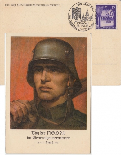 Gen.Gouv. - Tag d. NSDAP im Generalgouvernement Sonderkarte mit SST Krakau 1941