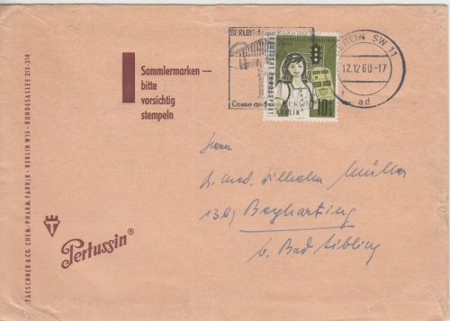 Berlin - 10 Pfg. Hilfswerk Berlin Drucksache SW11 - Beyharting 1950