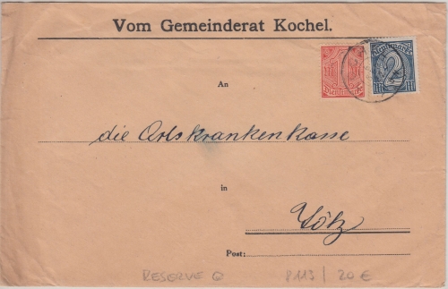 DR-Infla - Kochel 6. SEP 22 Reserve-K2 Dienstbrief n. Tölz