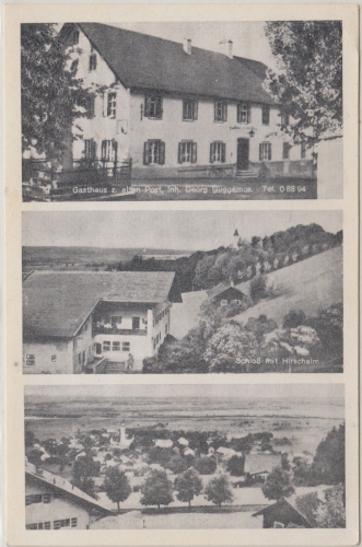 Bayern - Pähl Gasthaus z. alten Post u.a. sw-Mehrbild-AK ungelaufen ca. 1930